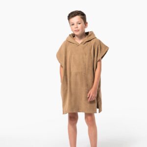 Poncho éponge à capuche enfant