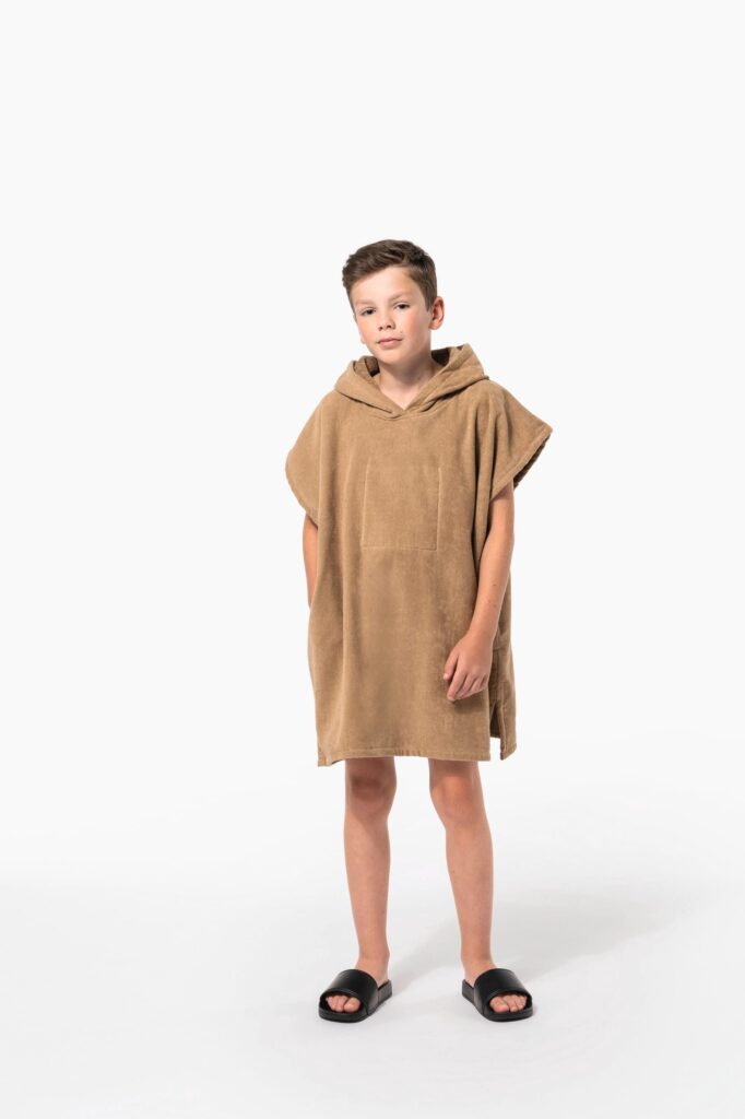 Poncho éponge à capuche enfant