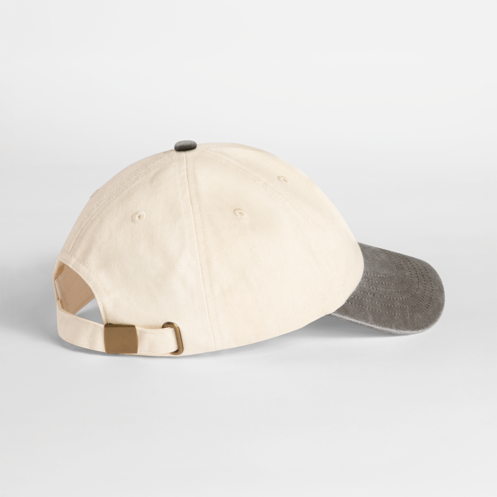 Casquette vintage compacte visière contrastée