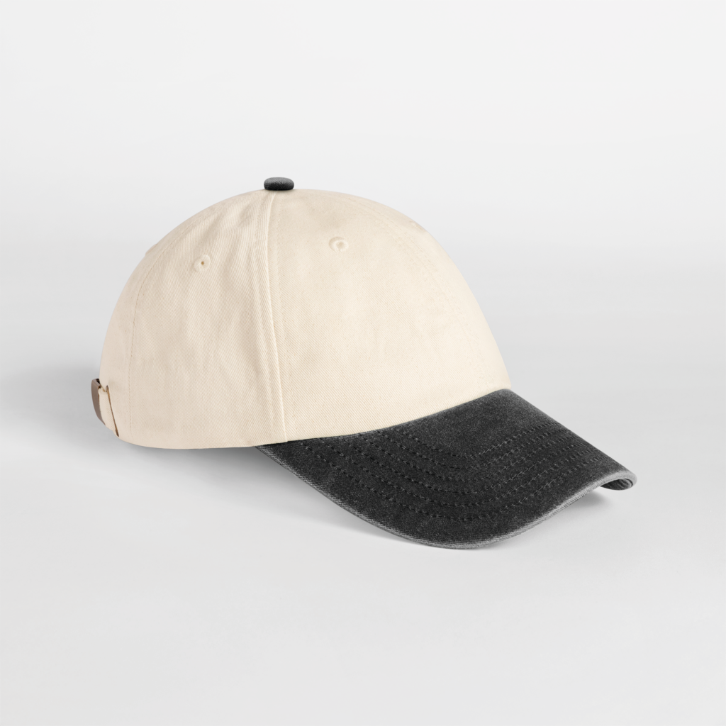 Casquette vintage compacte visière contrastée