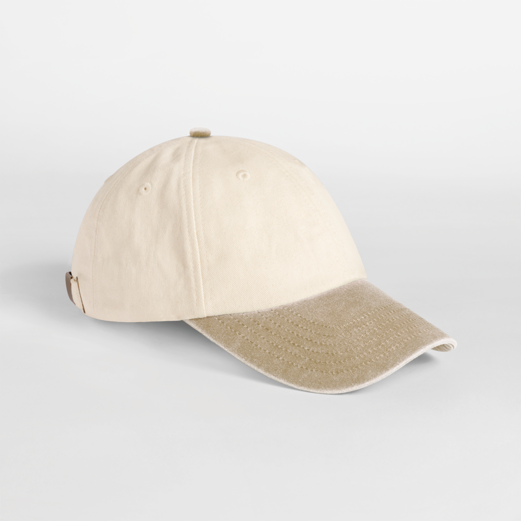 Casquette vintage compacte visière contrastée