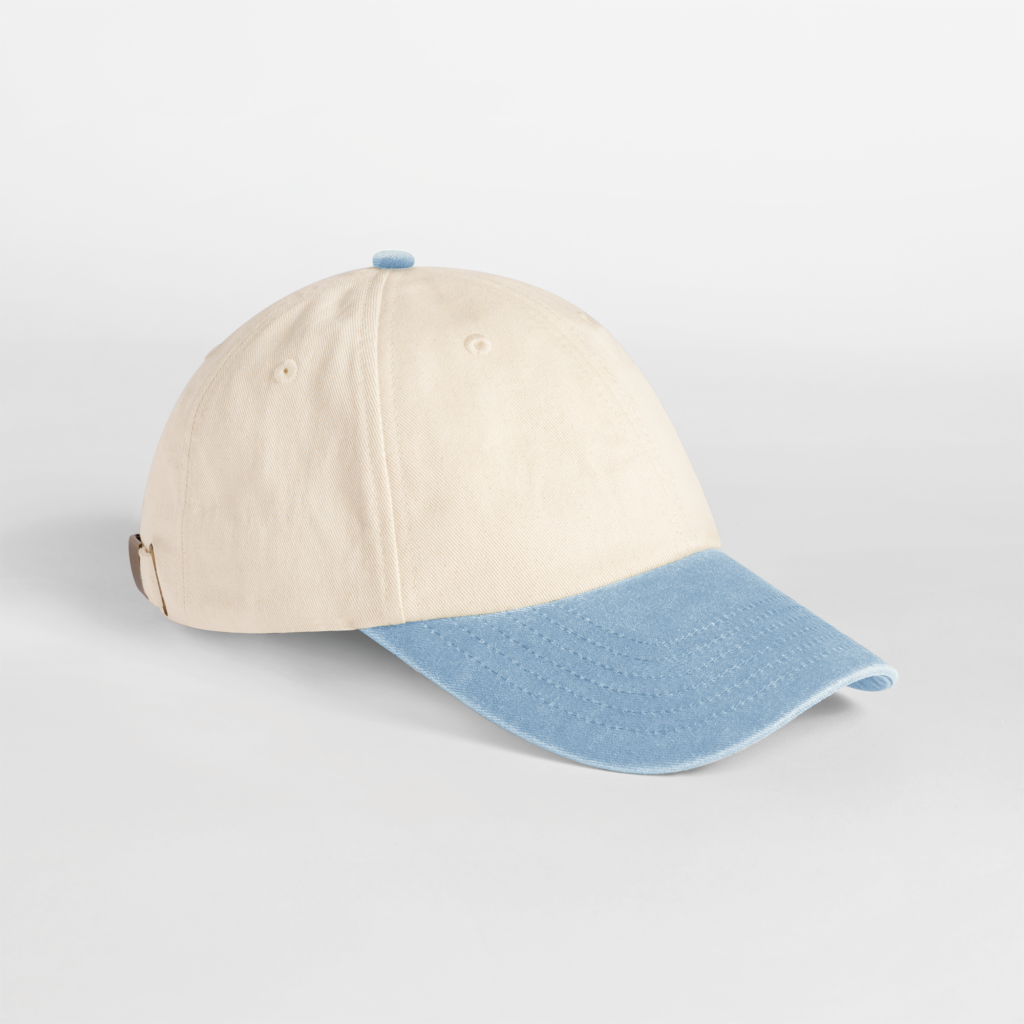 Casquette vintage compacte visière contrastée