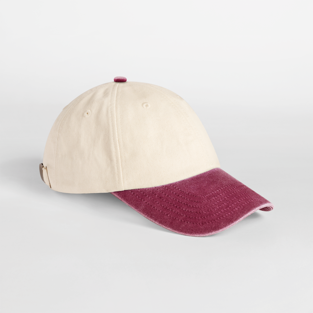 Casquette vintage compacte visière contrastée