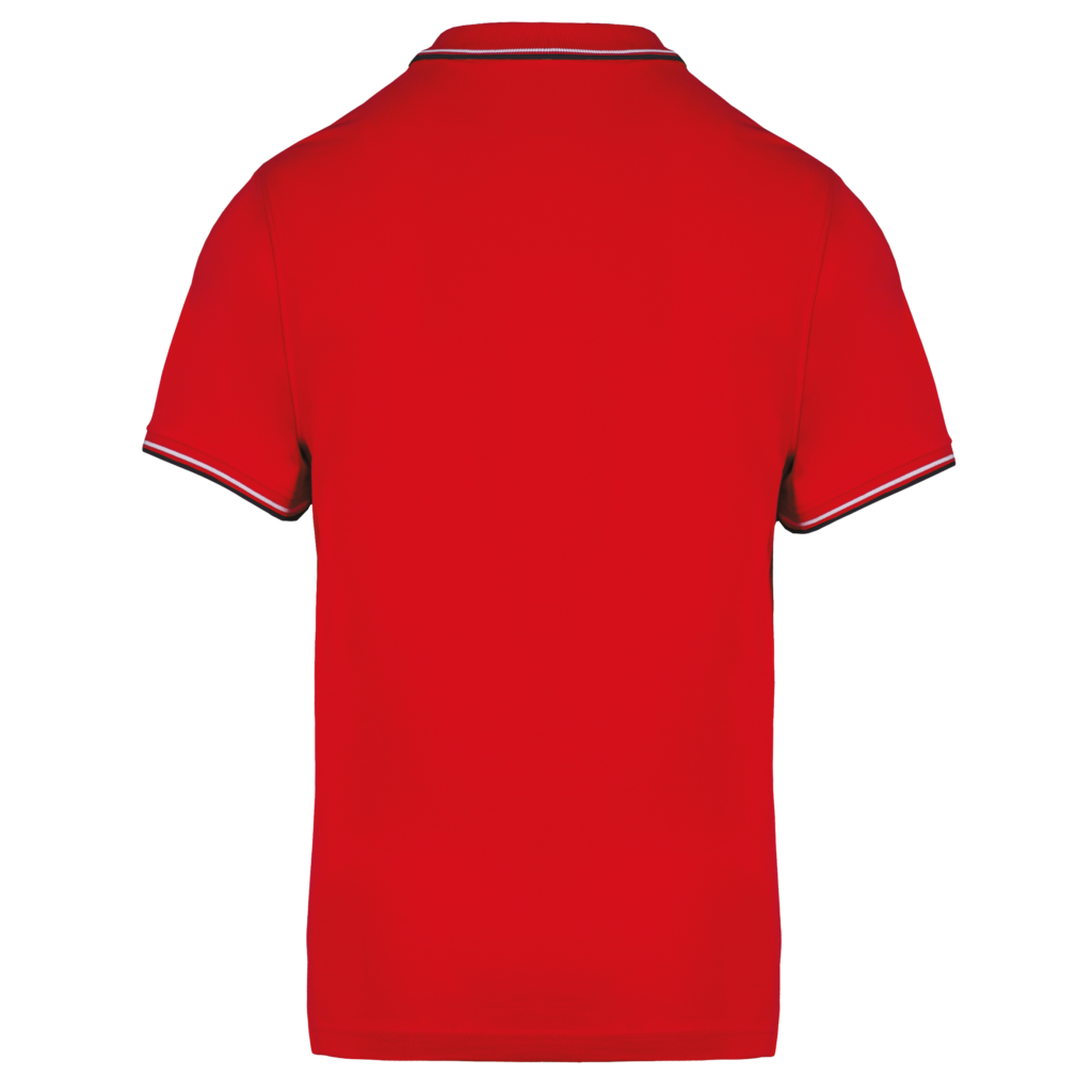Polo maille piquée manches courtes homme