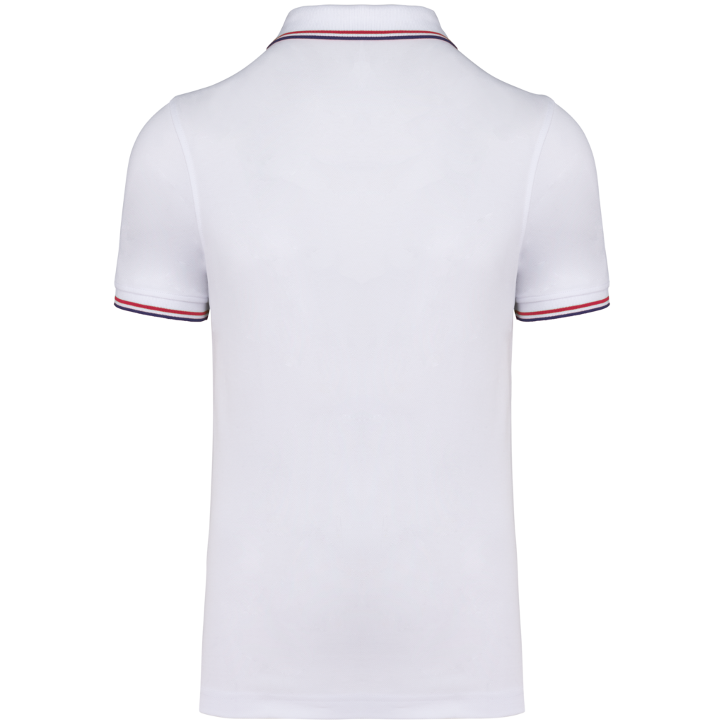 Polo maille piquée manches courtes homme