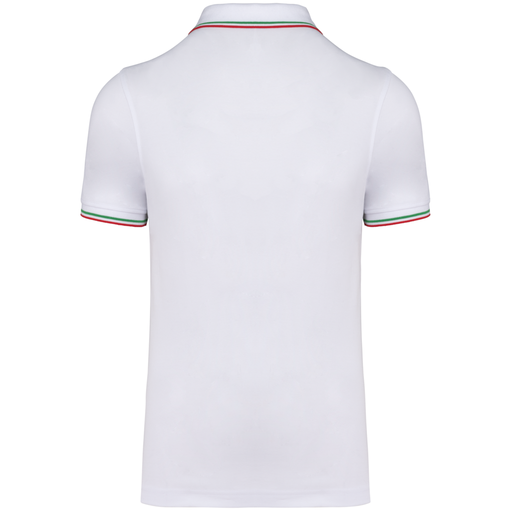 Polo maille piquée manches courtes homme
