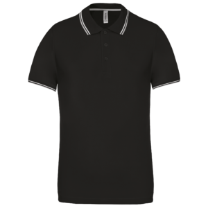 Polo maille piquée manches courtes homme