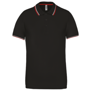 Polo maille piquée manches courtes homme