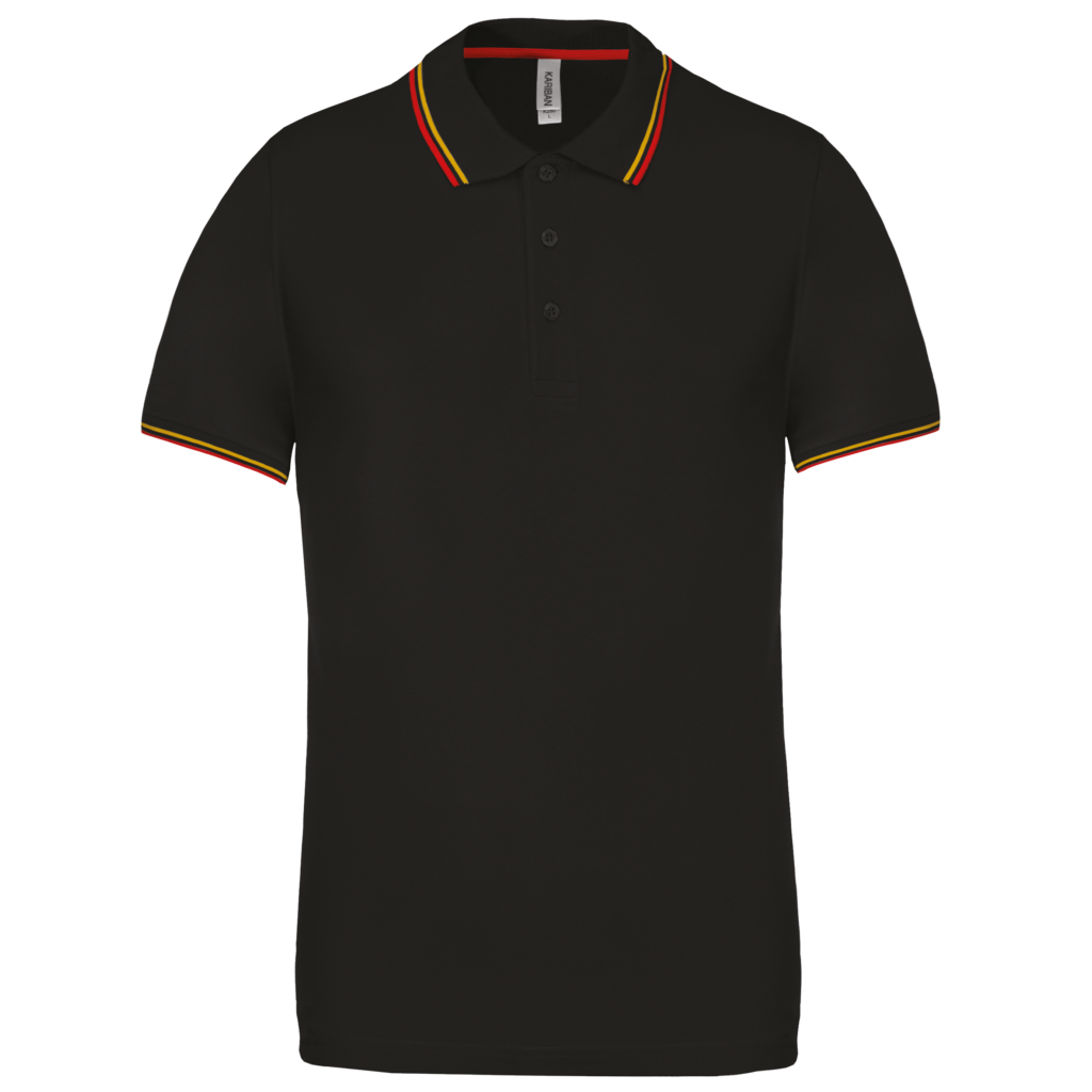 Polo maille piquée manches courtes homme