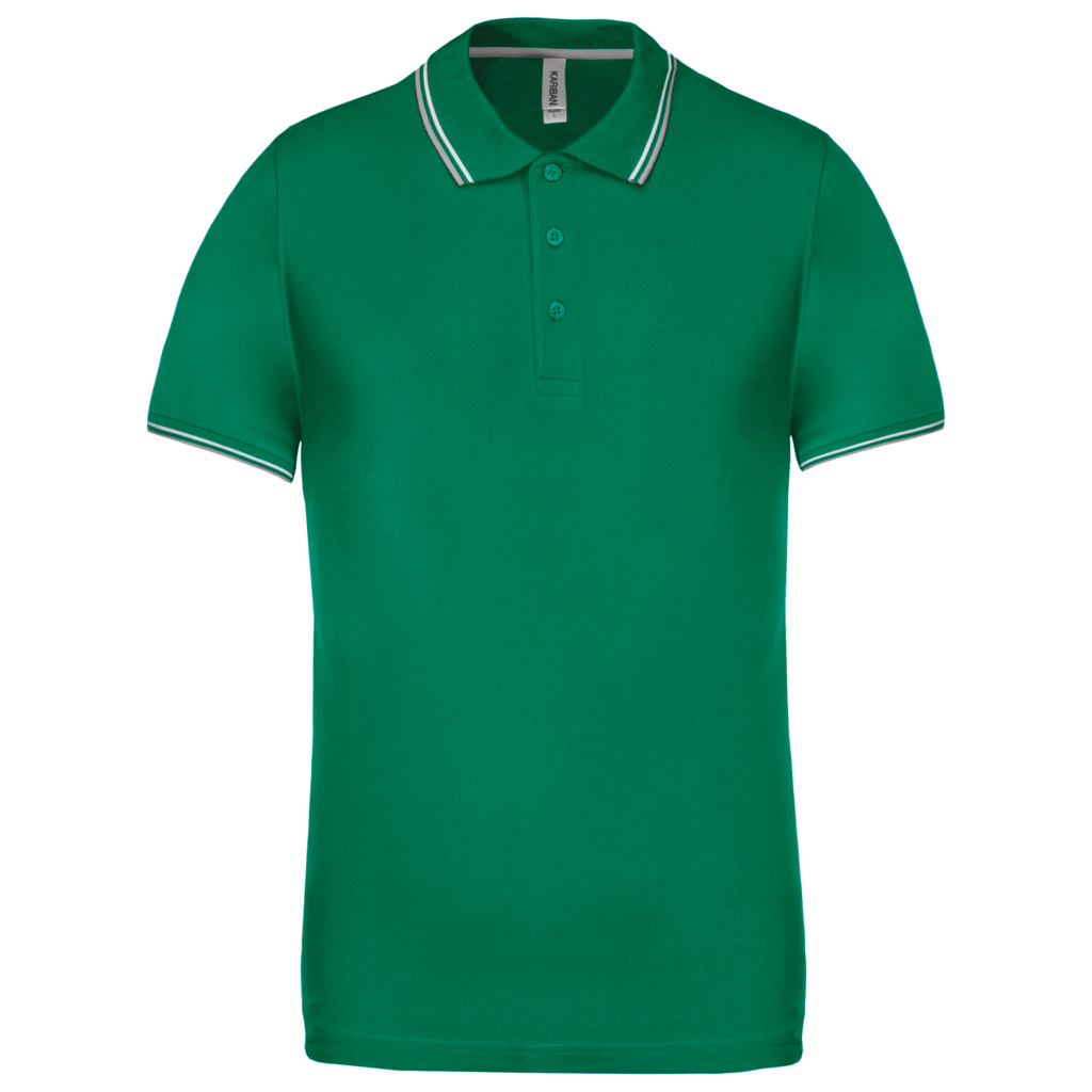Polo maille piquée manches courtes homme
