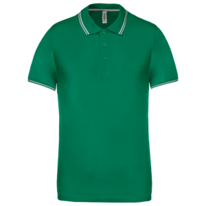 Polo maille piquée manches courtes homme