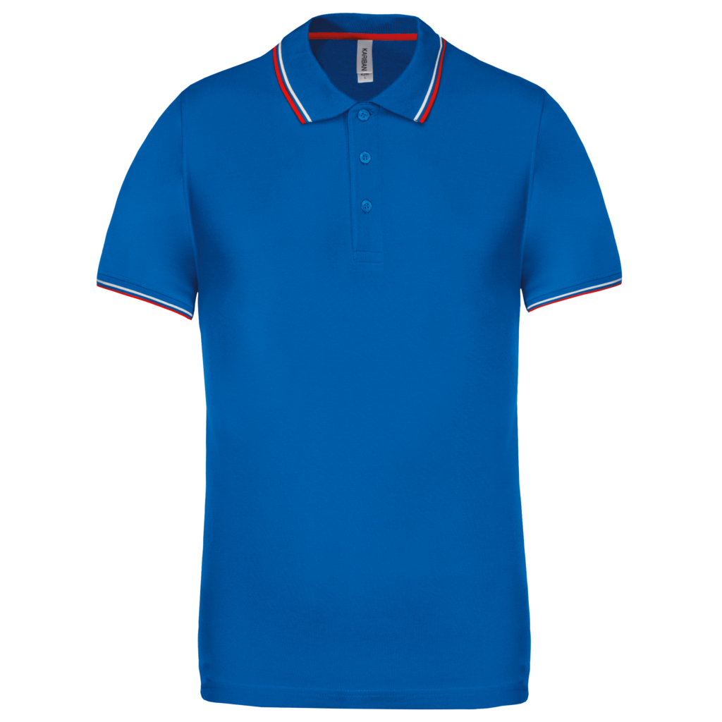 Polo maille piquée manches courtes homme