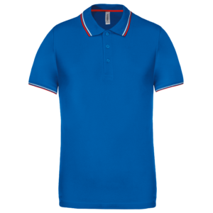 Polo maille piquée manches courtes homme