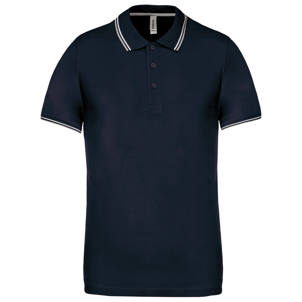 Polo maille piquée manches courtes homme