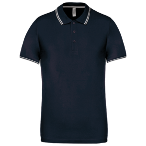 Polo maille piquée manches courtes homme