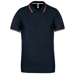 Polo maille piquée manches courtes homme