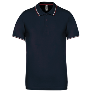 Polo maille piquée manches courtes homme