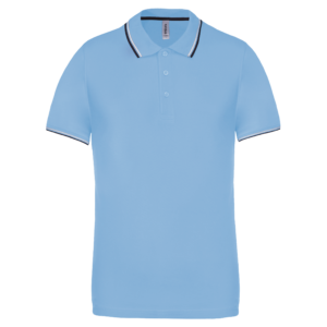 Polo maille piquée manches courtes homme