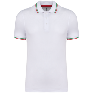 Polo maille piquée manches courtes homme