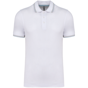 Polo maille piquée manches courtes homme