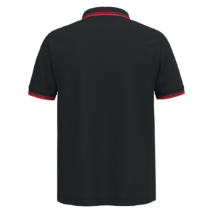Polo homme manches courtes à liserés contrastés