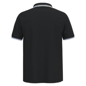 Polo homme manches courtes à liserés contrastés