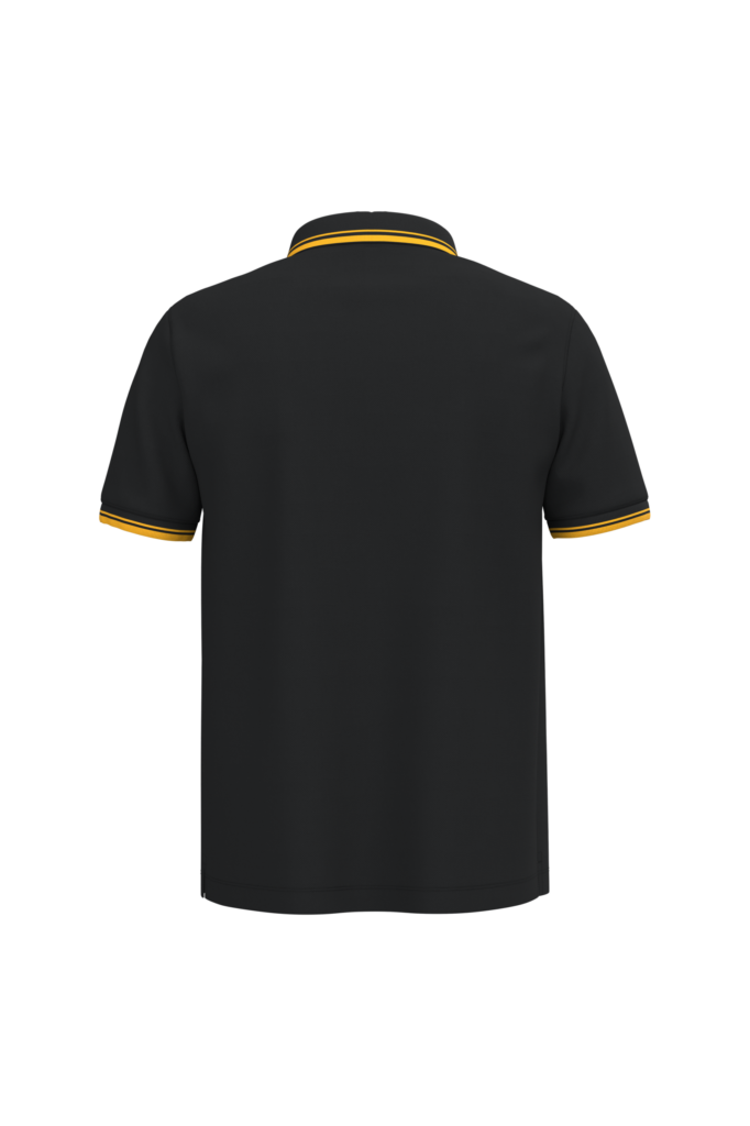 Polo homme manches courtes à liserés contrastés