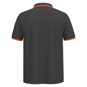 Polo homme manches courtes à liserés contrastés