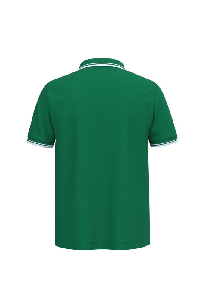 Polo homme manches courtes à liserés contrastés