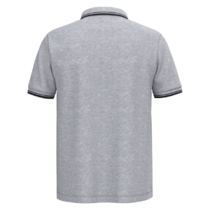 Polo homme manches courtes à liserés contrastés