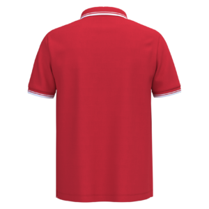 Polo homme manches courtes à liserés contrastés