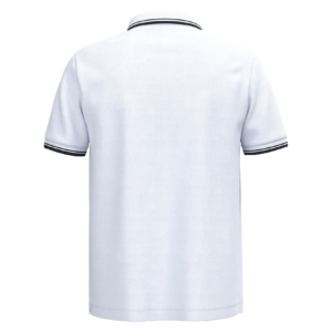 Polo homme manches courtes à liserés contrastés