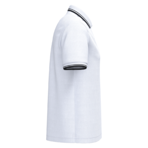 Polo homme manches courtes à liserés contrastés