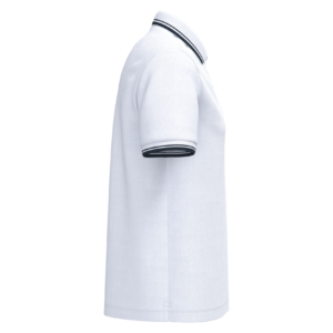 Polo homme manches courtes à liserés contrastés