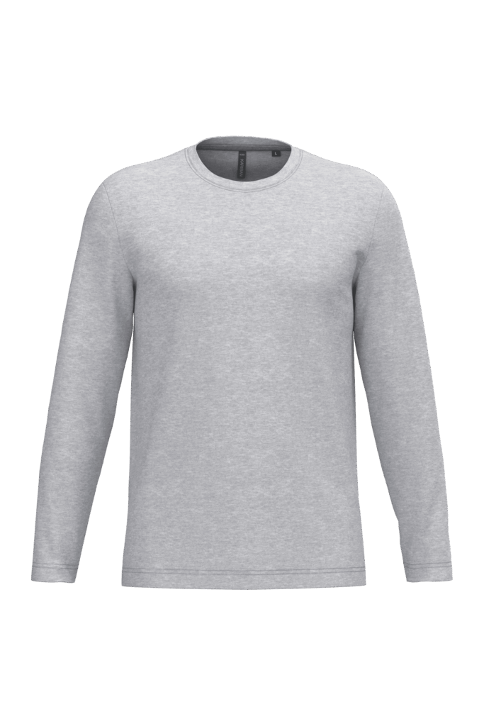 T-shirt col rond manches longues homme