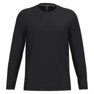T-shirt col rond manches longues homme