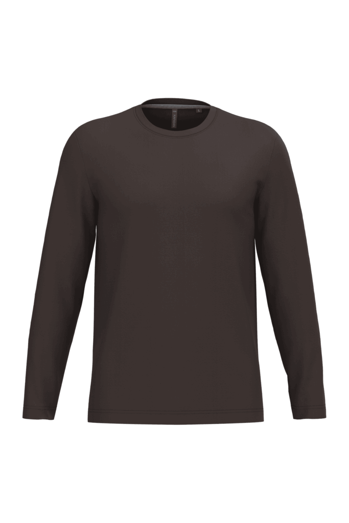 T-shirt col rond manches longues homme