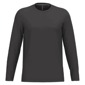 T-shirt col rond manches longues homme