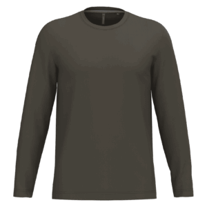 T-shirt col rond manches longues homme