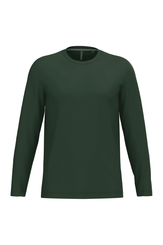 T-shirt col rond manches longues homme