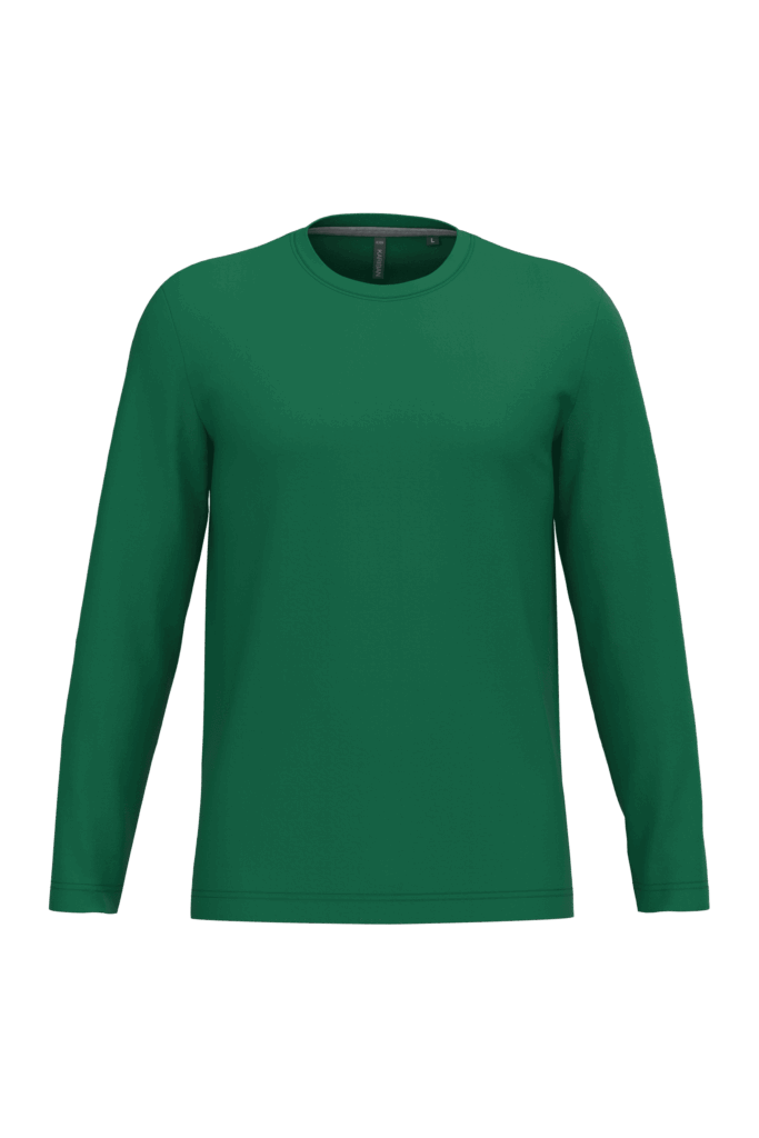 T-shirt col rond manches longues homme