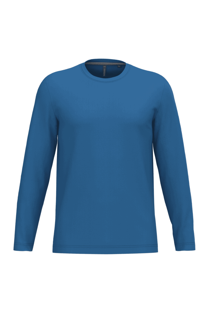 T-shirt col rond manches longues homme