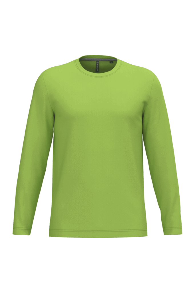 T-shirt col rond manches longues homme