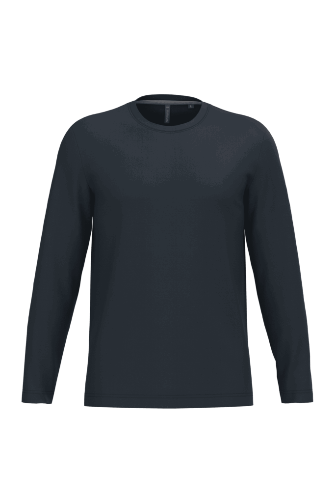 T-shirt col rond manches longues homme