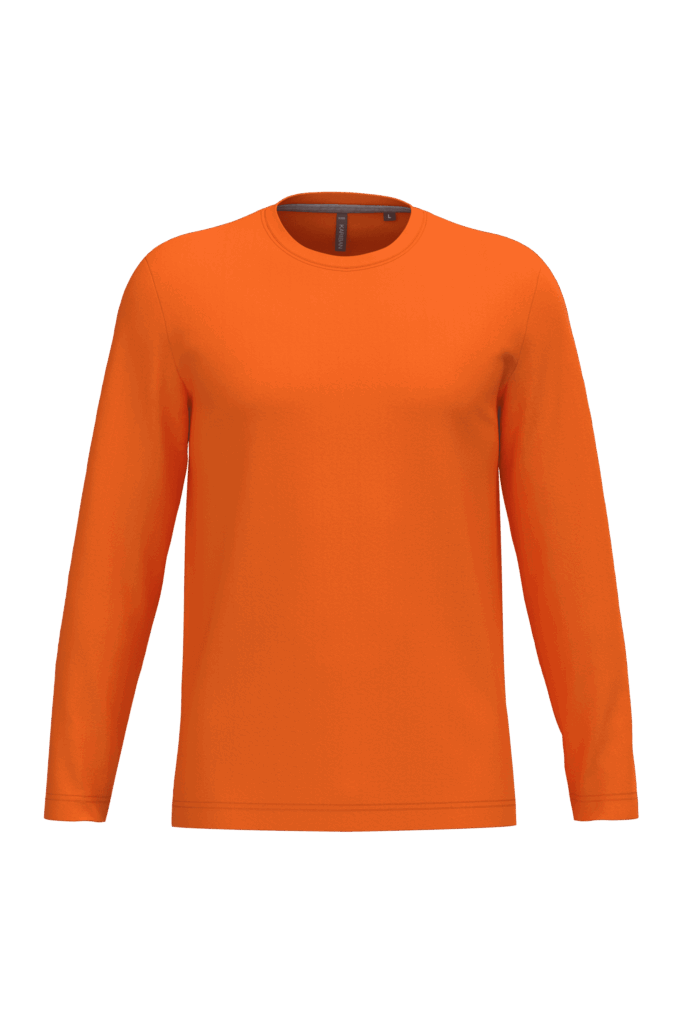 T-shirt col rond manches longues homme