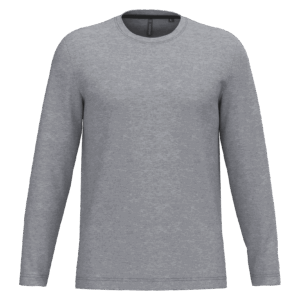 T-shirt col rond manches longues homme