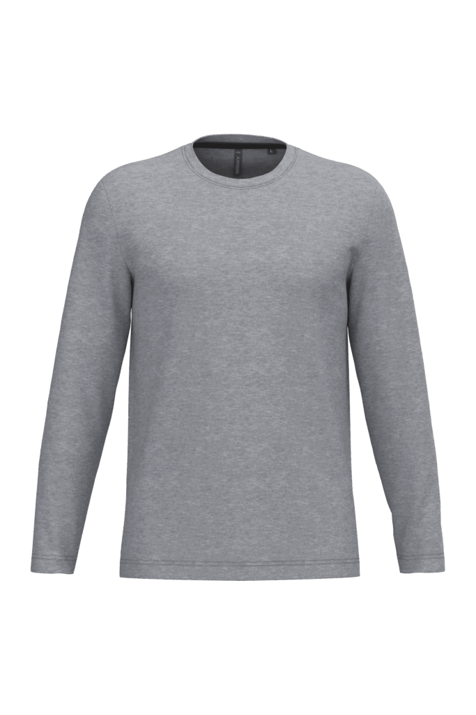T-shirt col rond manches longues homme