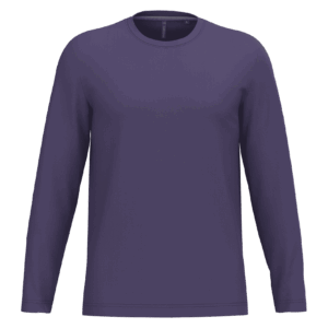 T-shirt col rond manches longues homme