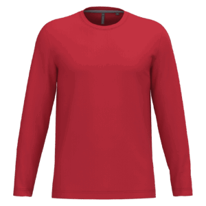 T-shirt col rond manches longues homme