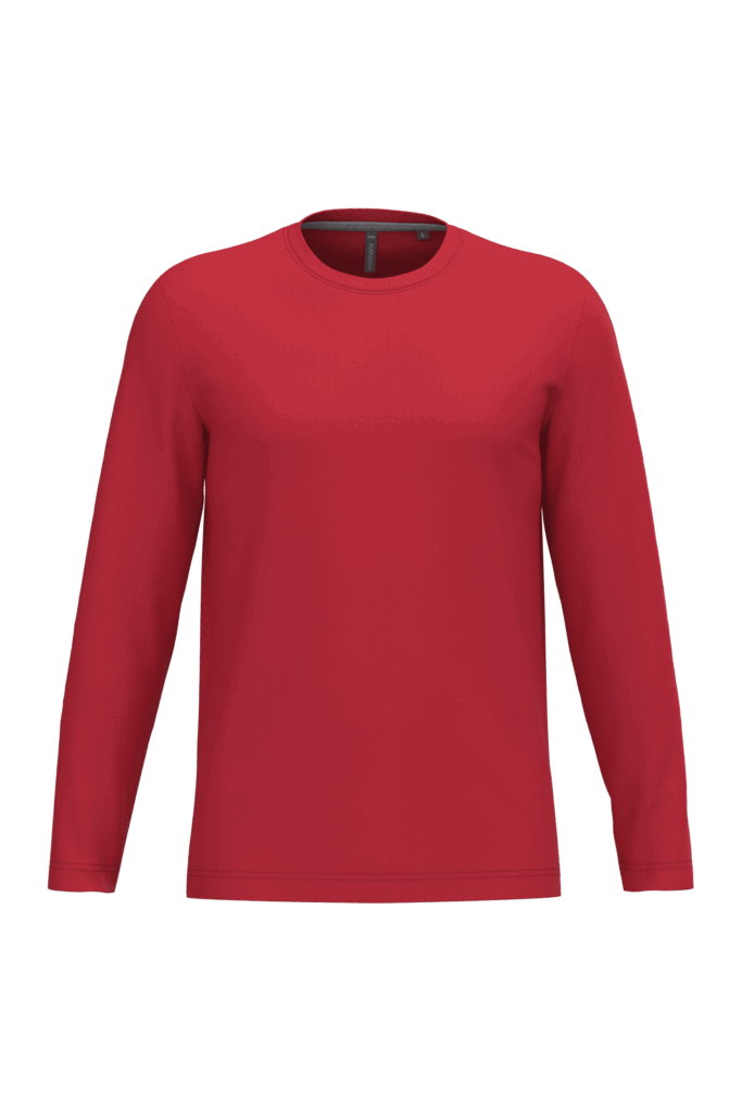 T-shirt col rond manches longues homme
